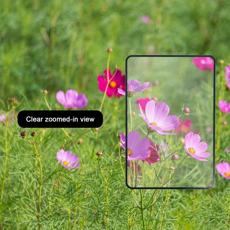 Bliceon 5-Pack 3X Flat Magnifiers - Flexible Plastic Reading Magnifying