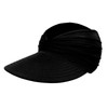 Sun Visor Ponytail Hat for Women Packable Wide Brim Summer
