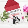 Penguin Anniversary Card / Cute Romantic Valentine Card for Husband