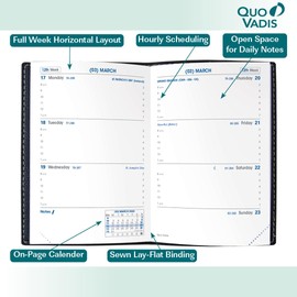 Quo Vadis 2026 Refill For Sapa X - Weekly Planner - 12 Months, Jan. to Dec. - 3 1/2 x 5 1/4" - Productivity Time Management Organizer