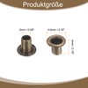 QUARKZMAN Pack of 200 Eyelets 2 mm Inner Diameter Brass