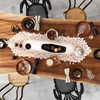 2 Pack 13.6x45.2 Inch Lace Rectangular Table Runner,White Dresser Scarf