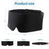 LUPATDY 100% Mulberry Silk Sleeping Mask with Adjustable Headband, Large