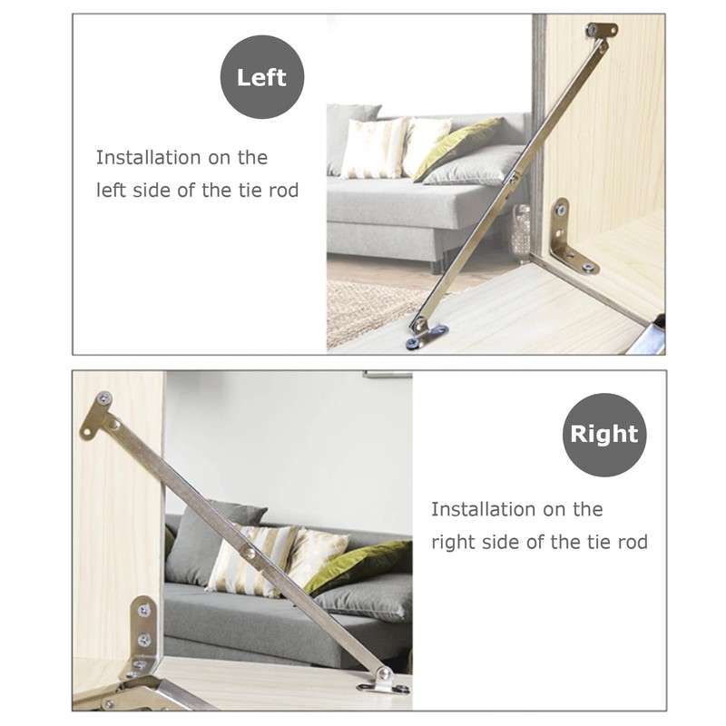 2 Pcs Steel Lid Stay Support Hinge,Steel Drop Down Hinge,Folding