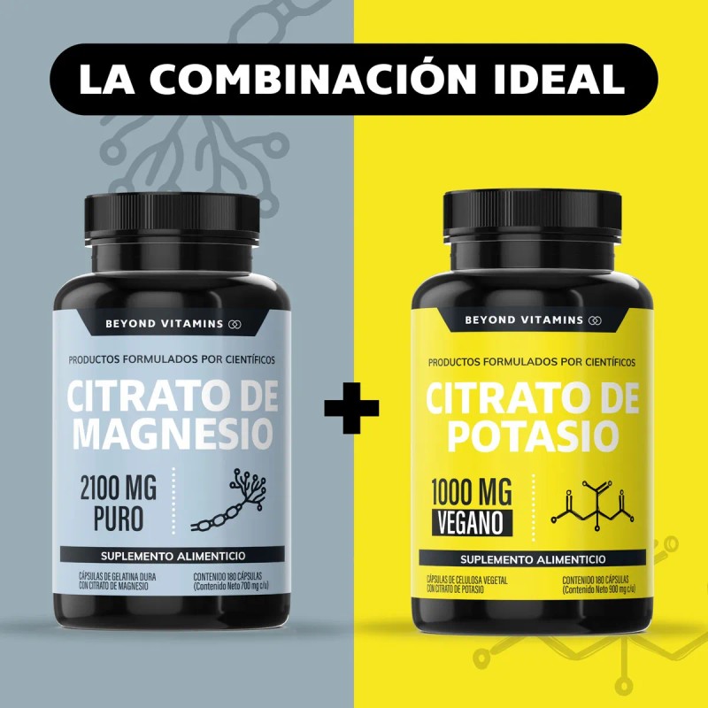 Citrato De Potasio 1000mg Con Platano En Polvo, Curcuma (curcuminoides)