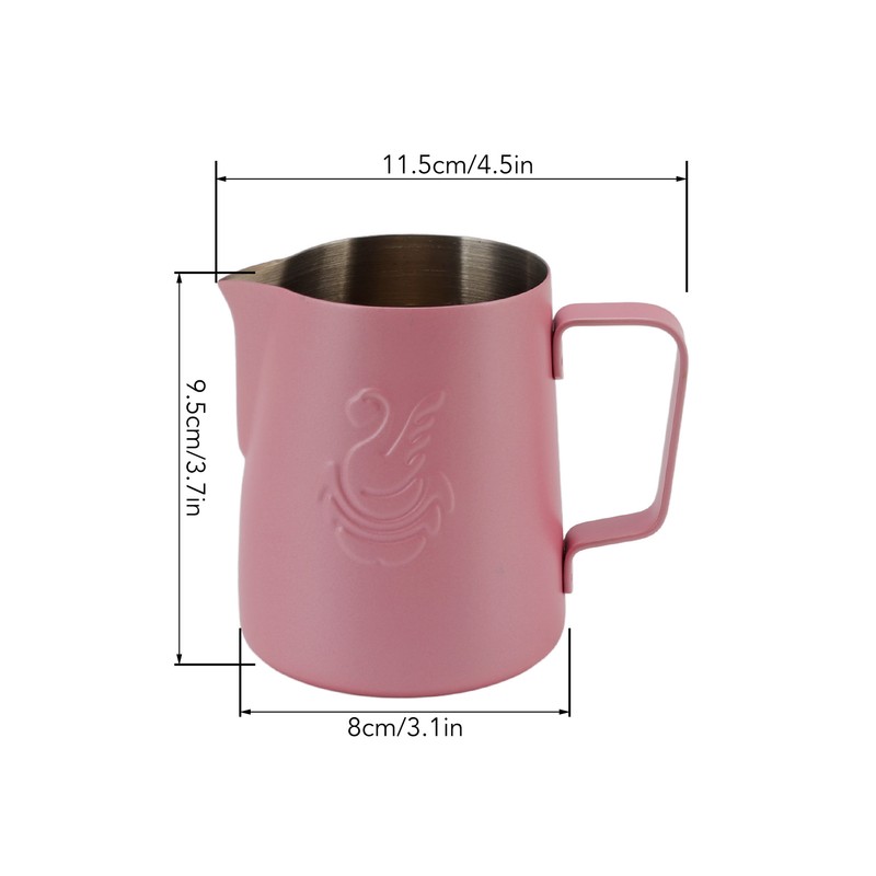 Milk Frothing Pitcher Multipurpose 304 Stainless Steel Coffee Steaming Pitcher