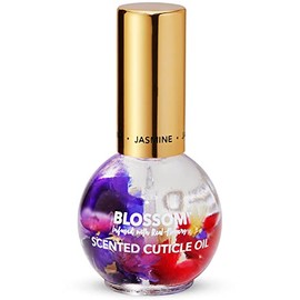 Blossom Hydrating, Moisturizing, Strengthening, Scented Cuticle Oil, Infused with Real Flowers, Made in USA, 0.42 fl. oz, Jasmine (Cap Color May Vary)