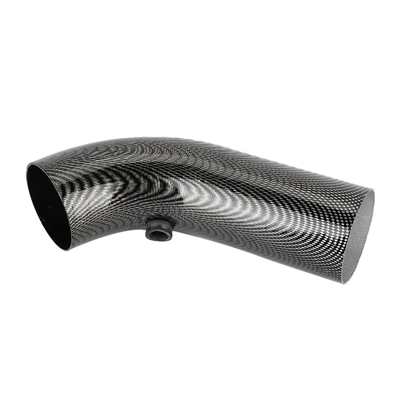 Universal Car 75mm Inlet Carbon Fiber Look Steel Cold Air