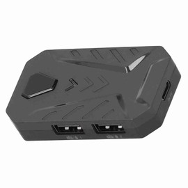 Mobile Gaming Keyboard Mouse Adapter Converter for PUBG, for Android and for iOS Mobile Phones, Support Bluetooth, with Adjustable Stand(Black)