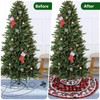 Hianjoo Christmas Tree Skirt 36 Inch, Xmas Tree Base Cover