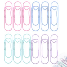 12 Pcs Macaron Color Metal Pen Clips, Stainless Steel Pastel Pen Holders for Office Organization, Students, Teachers, Journals, Notebooks, Planners, Clipboards, Sketchbooks, Diaries and Documents