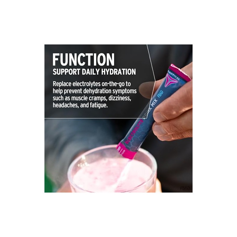 Fluid Tactical Electrolyte Powder Packets - Rapid Hydration