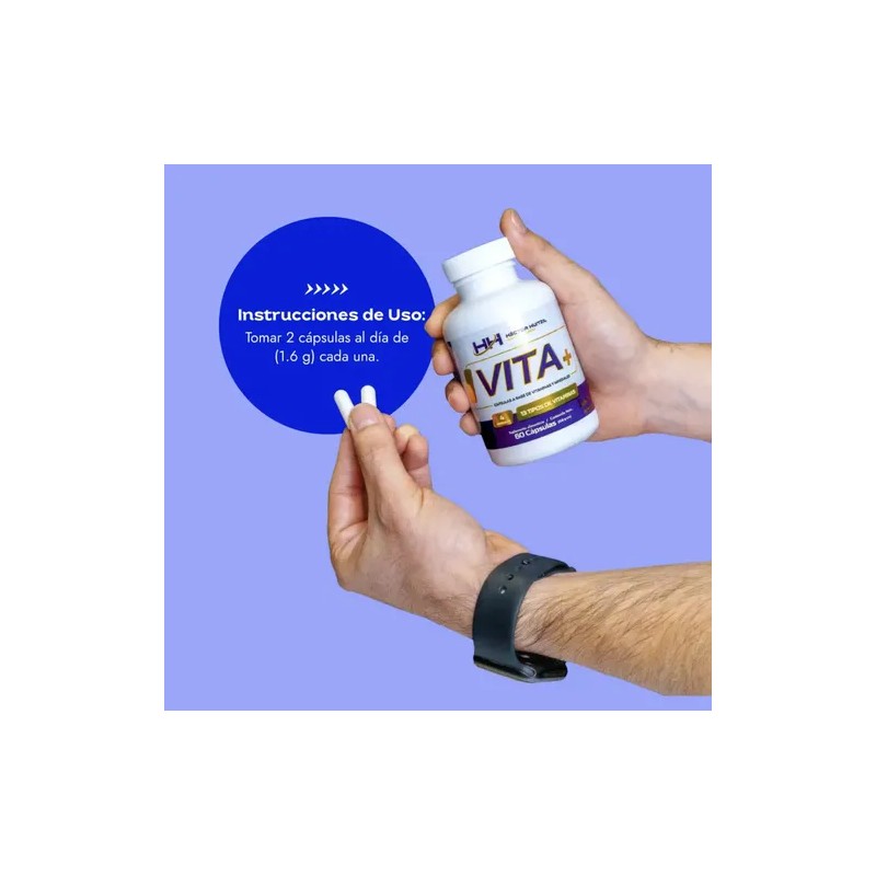 Suplemento En Cápsula Héctor Huitzil Vitaminas Y Minerales X 380mg