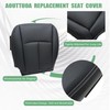 NLQR Front Driver Side Bottom Replacement Perforated Seat Cover Black