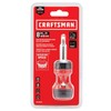 CRAFTSMAN Ratcheting Screwdriver, Stubby Push-n-Pick Set with Multi-Bits, 8 Piece