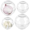 BAIFULAI Set of 4 Onion Containers, Food Storage Balls Garlic
