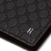 Hazzys (대구신세계)블랙 로고패턴 소가죽 중지갑 HJWA4F836BK (Daegu Shinsegae) Black Logo