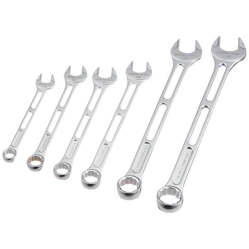 トラスコ中山(TRUSCO) 旭金属工業 ASH ライツールコンビネーションスパナセット6丁組 LEWS6