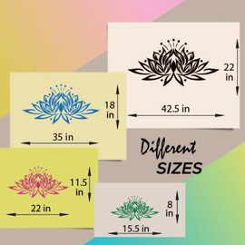 In-Style Decals Vehicle Auto Car Décor Vinyl Decal Art Sticker Beautiful Lotus Flower Removable Design for Hood 1028