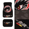4PCS Universal JDM Mugen Power Racing Fabric Floor Mats Interior
