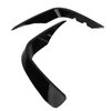 Front Bumper Wind Knife Fin Car Gloss Black Fog Light