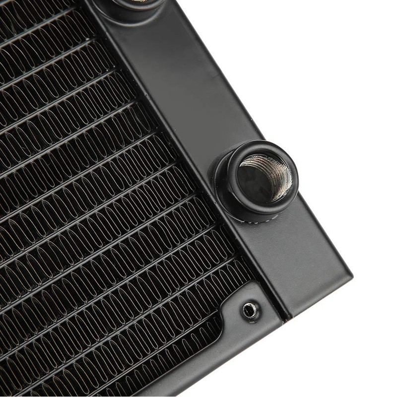 Zunate 12 Tube Heat Exchanger Cooler, G1/4 Thread Copper Rib