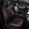 CAR PASS Universal FIT Piping Leather Two Front Seat Covers