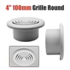 Circle Air Vent Cover 100mm 4'' Ducting White High Quality