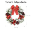 masoe Corona de Navidad para Puerta，Guirnalda Navidad, Corona de Navidad,