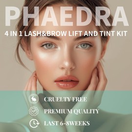 Lash Lift and Black Color Kit, Brow Lamination Kit, Professional 4 in1 Lash and Brow Perm Kit, 6-8 Weeks Long-lasting, for DIY or Professiona Use