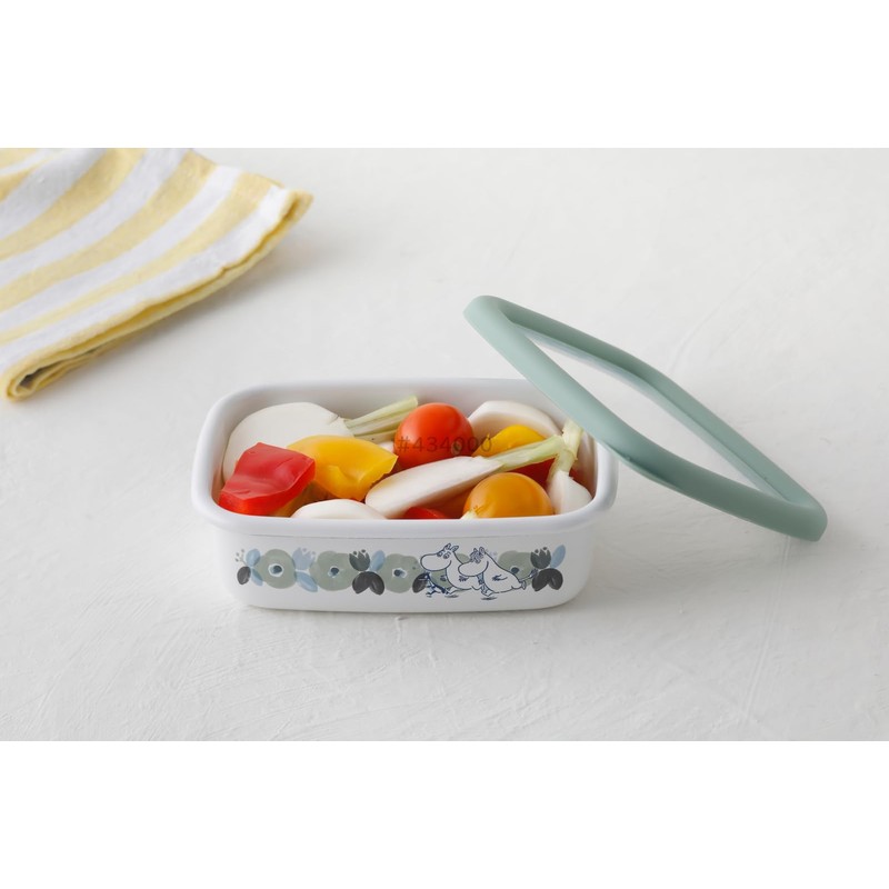 Fuji Hollow Moomin Flower Garden Shallow Shape Square Container S