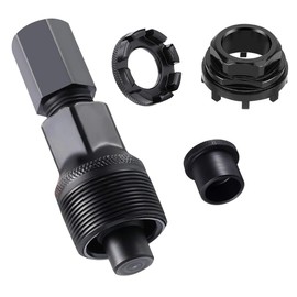 KBIBCK Crank Puller Bicycle, Bicycle Lock Ring Tool, 42 mm Bicycle Bottom Bracket Tool with 1 Set Crank Remover Bicycle, Bicycle Crank Puller with 8 Teeth Locking Ring for Many Bicycle Types