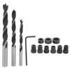 14Pcs Oblique Drill Hole Locator Set 15° Angle Durable Woodworking