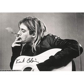 Kurt Cobain Smoke Guitar Poster 11 x 17 Inches 28 x 43 cm