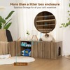 Wooden Cat Litter Box Enclosure with Storage Compartment with Adjustable