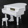 Wood Piano Model Music Box Jewelry Storage Musical Boxes with