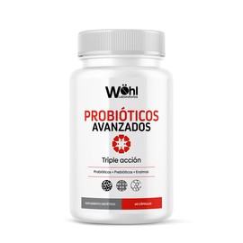 Probiticos Avanzados de Triple Accin (Probiticos  Prebiticos  Enzimas Digestivas) 60 Capsulas Laboratorios Wohl.                                      