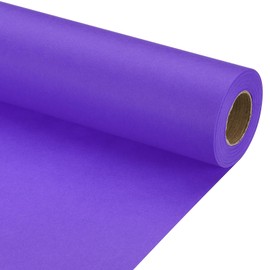 PATIKIL Wrapping Paper, 12" x 500" (42') 70GSM Craft Paper Roll Kraft Wrapping Paper for Posters, Bulletin Boards, Gift Wrapping, Purple Blue