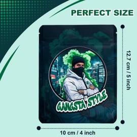 200 Black Kraft Bags Storage Food 3.5g Bags Stand-Up, Reseable Ziplock Candy Bags (2 Packs - 200 PCS)