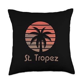 France St. Tropez Design St. Tropez France Throw Pillow, 18x18, Multicolor