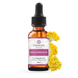Vitality Extracts Helichrysum Essential Oil - 30ml, Helichrysum Gymnocephalum, Aromatherapy, Skin Care, Happy, Stress Relief, Aches Relief