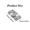 4Pairs(8Pcs) Flush Mount Bracket Stainless Steel Heavy Duty Picture Hanging