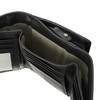 Mala Leather ML-AC-355657 Steed Bit Motif Trifold Wallet, Black