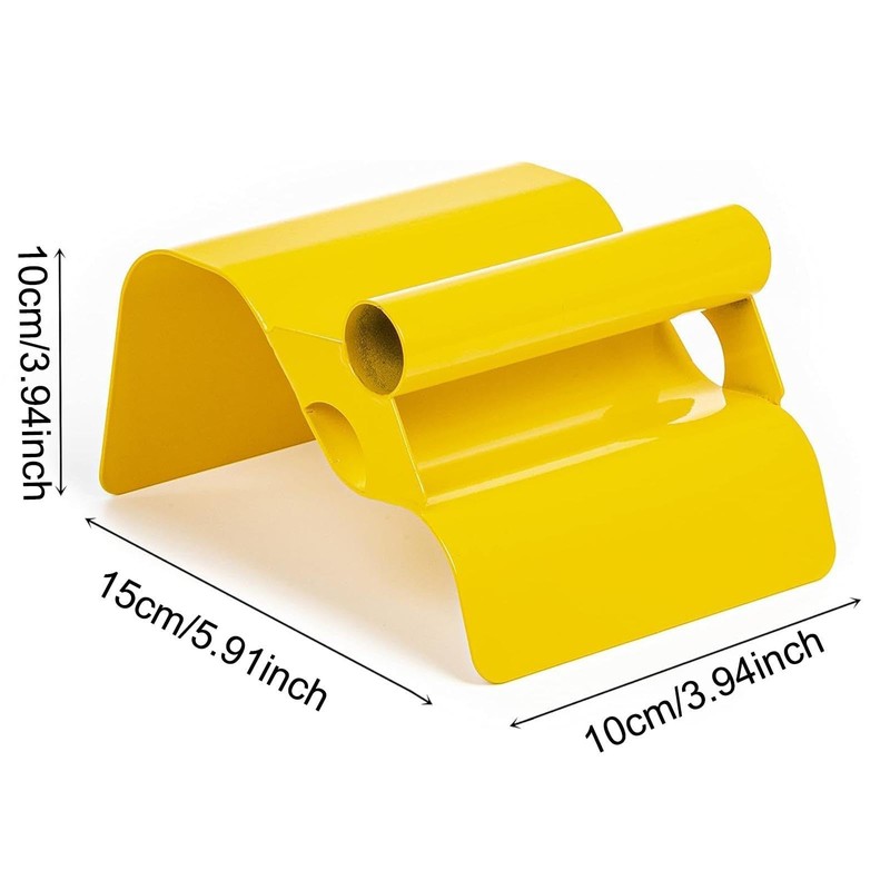Landscape Trowel Concrete Curb Tool Yellow Plastering Trowel Mortar Hand