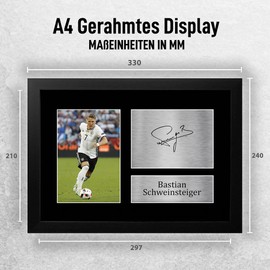 HWC Trading A4 FR Bastian Pig Germany Gifts Printed Autographs Picture for Fans and Supporters - A4 Framed