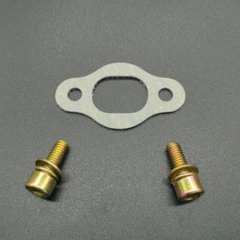 ZZRSDAN 40mm Muffler/Exhaust Gasket with 2 Bolts for 2 Stroke 80cc Motorized Bicycle