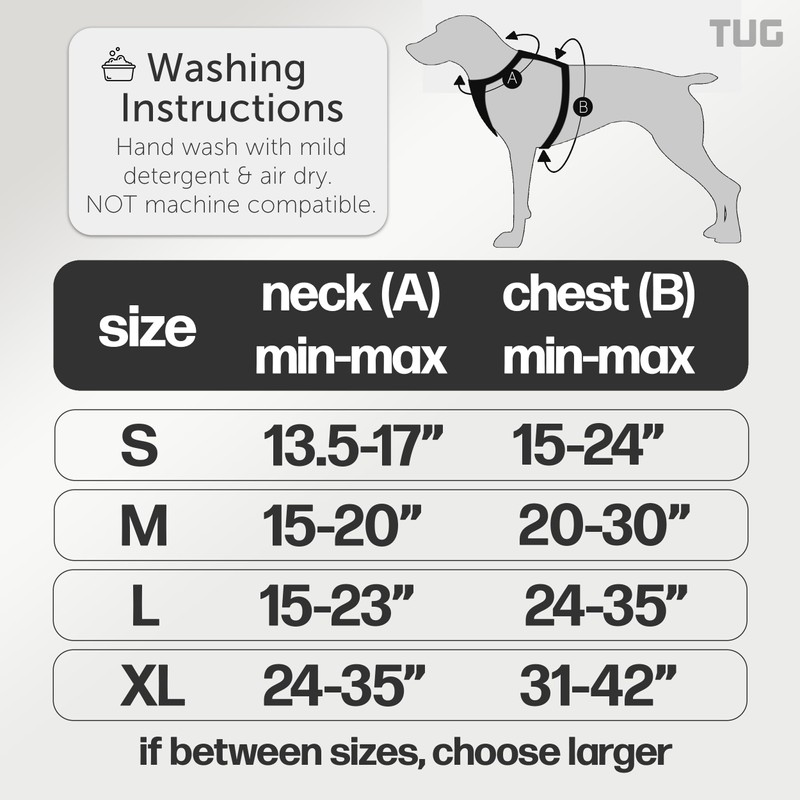 TUG Grab Dog Harness | Integrated Traffic Leash Magnetically Attached
