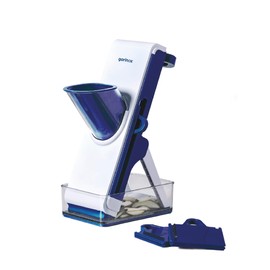 Garinox 60560 Kitchen Mandolin, Vertical Mandolin, Multifunctional, 100% Safe, 3 Cutting Types, Foldable, Dishwasher Safe, Easy to Clean, Maximum Stability, BPA-Free