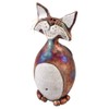 Modern Artisans American Made Whimsical Smiling Cat Raku Pottery Tabletop