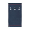 Seahorse Beach Towel Cotton Larboard Navy 100 x 180 cm